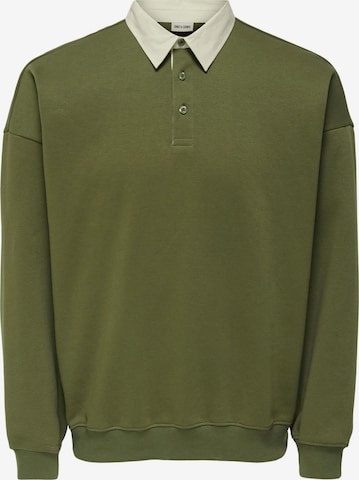 Only & Sons - Sudadera 'ONSJeffrey' en verde: frente
