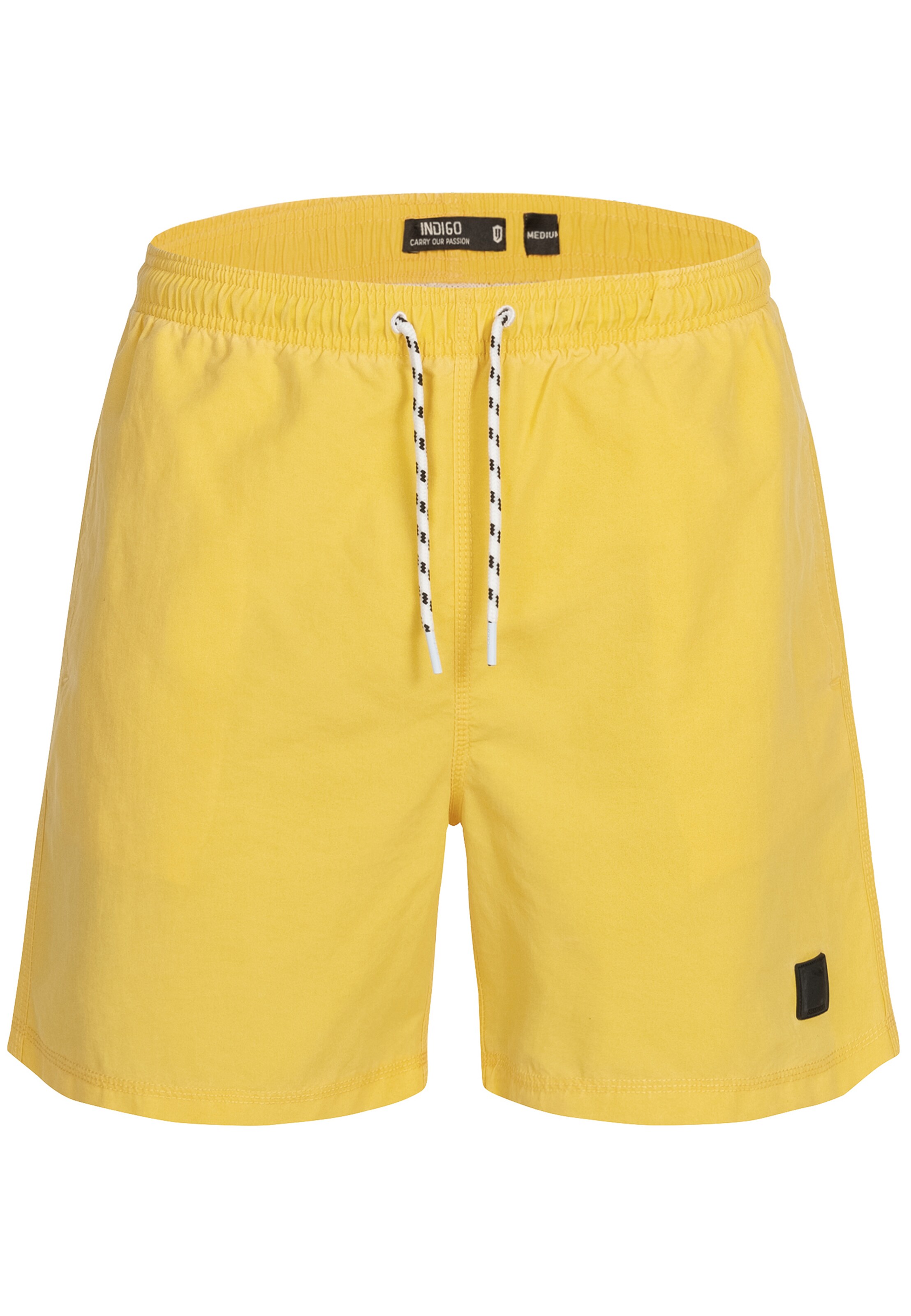 INDICODE JEANS Badehose 'Ace' in Gelb: Vorderseite