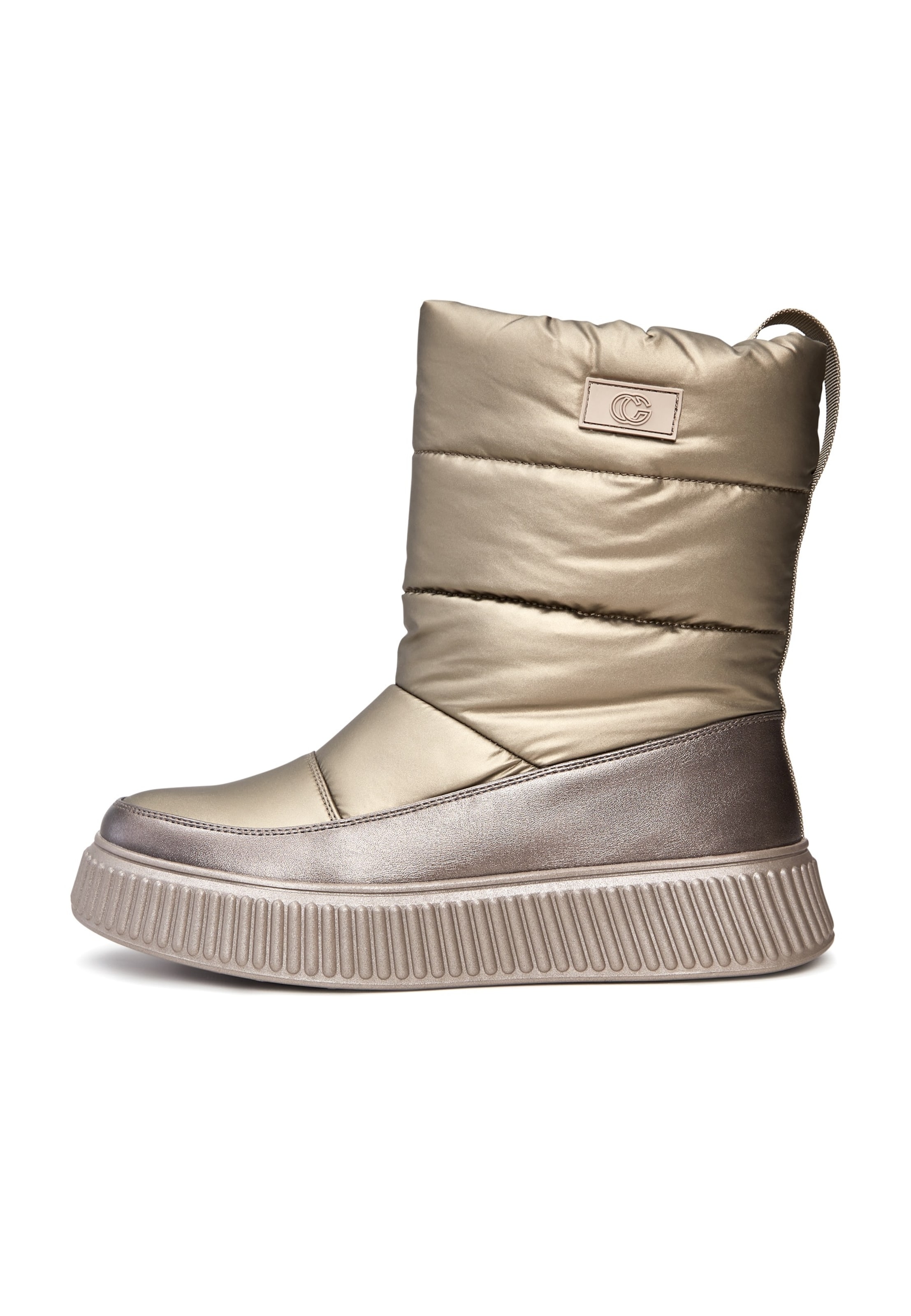 CESARE GASPARI - Botas de neve em ouro: frente