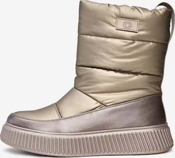 CESARE GASPARI - Botas de neve em ouro: frente