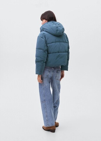 MANGO TEEN Between-Season Jacket 'Anorak' in Blue