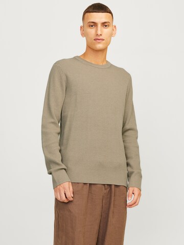 JACK & JONES Pullover 'JJEPerfect' i beige: forside