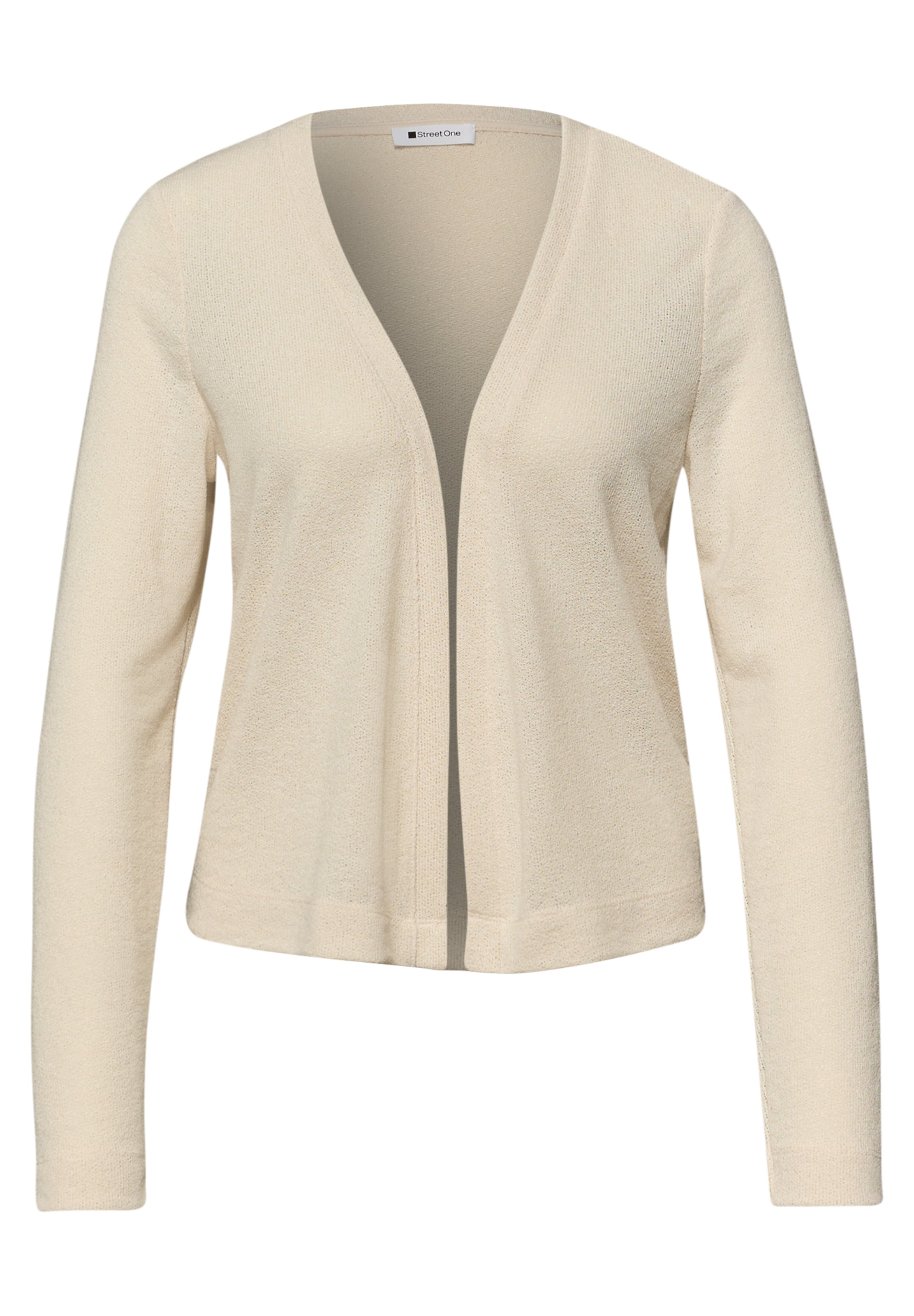 STREET ONE Strickjacke in Beige: Vorderseite