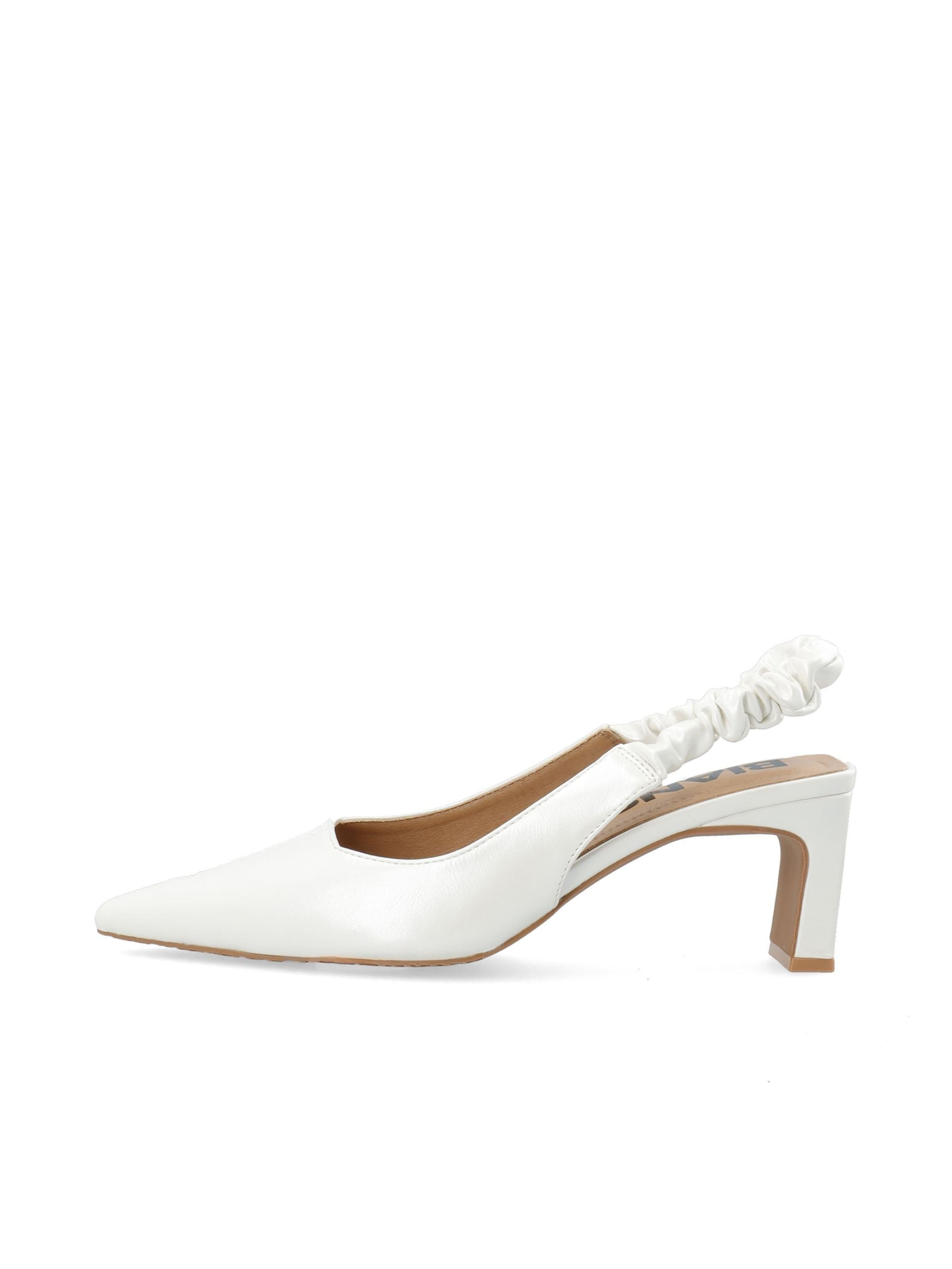 Bianco Slingback pumps 'Monroe' in White: front