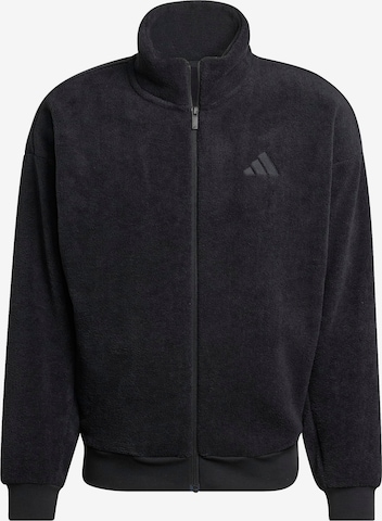 ADIDAS SPORTSWEAR Функциональная флисовая куртка 'FI' в Черный: спереди