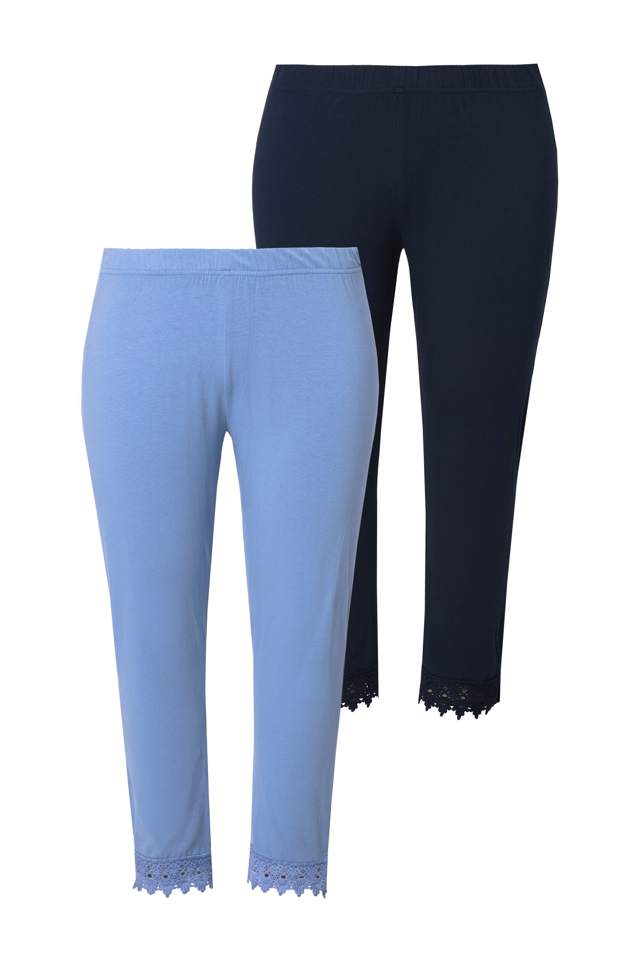 Ulla Popken Skinny Leggings in Blauw: voorkant