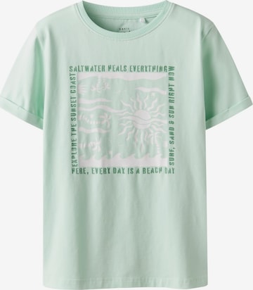 NAME IT Μπλουζάκι 'NKMVux' σε πράσινο: μπροστά