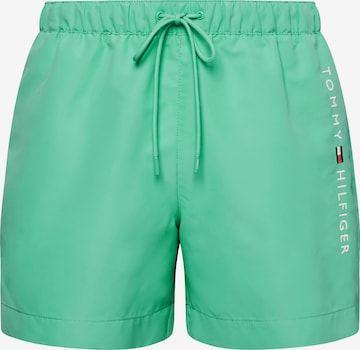 Tommy Hilfiger Underwear Board Shorts in Green: front