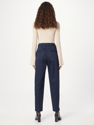 ESPRIT Regular Trousers with creases in Blue