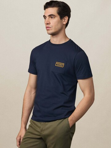 Hackett London T-Shirt 'Heritage Rally' in Blau