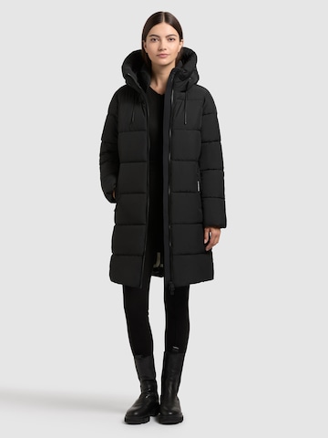 khujo Wintermantel in Schwarz