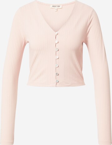 ABOUT YOU Cardigan 'Selena' i pink: forside