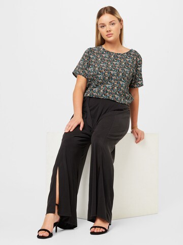 ABOUT YOU Curvy Wide leg Broek ' Caro ' in Grijs