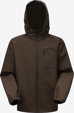 YOUTHUP Athletic Jacket 'Reflex' in Brown: front