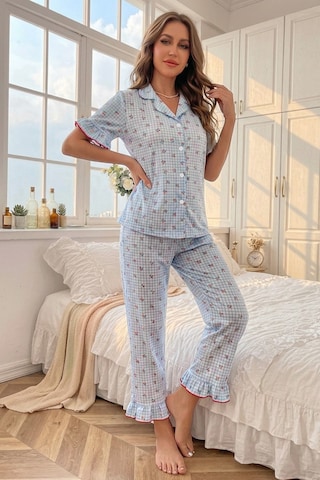 Pyjama Trendyol en bleu : devant