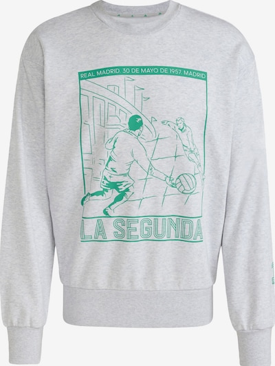 ADIDAS PERFORMANCE Sports sweatshirt 'Real Madrid Heritage' in XXS-XS in Light grey / Green, Item view
