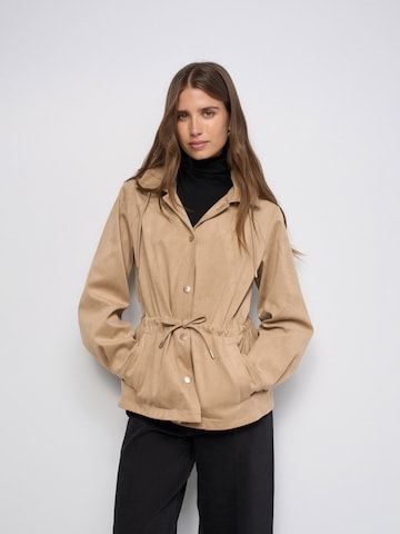 Parka d’hiver Salsa Jeans en beige : devant