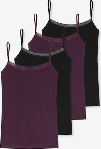 SCHIESSER Top ' Cotton Lace ' in Purple: front
