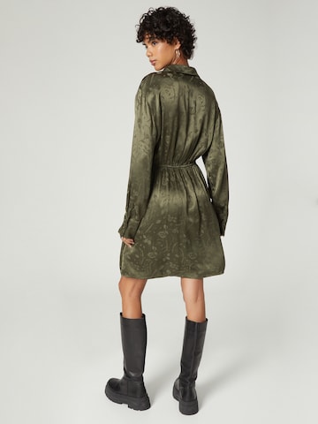 A LOT LESS Shirt Dress 'Mona' in Green