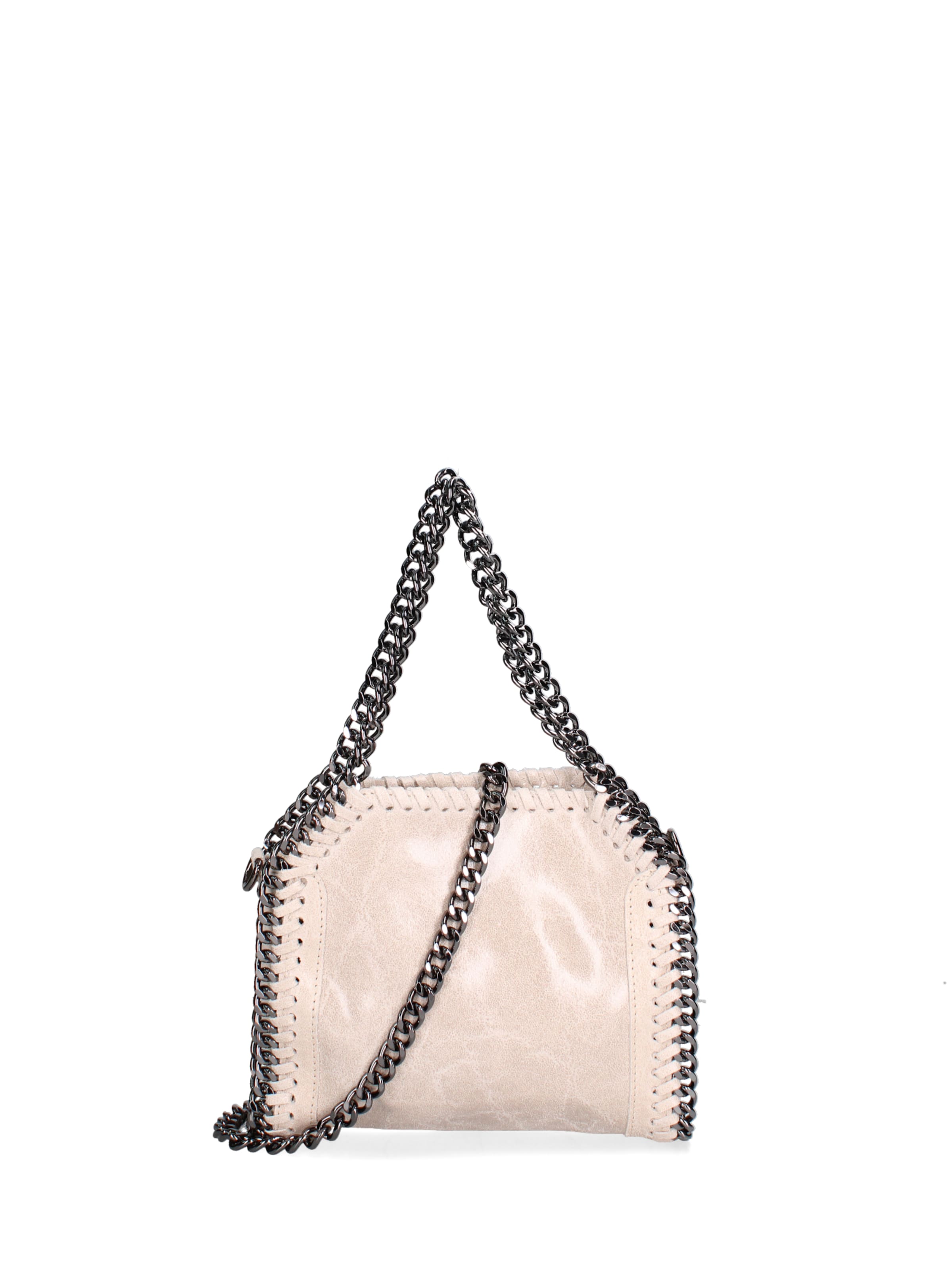 Borsa a mano 'Borsa a mano donna pelle scamosciata stampata con zip - Zefira Chic' di Gave Lux in beige