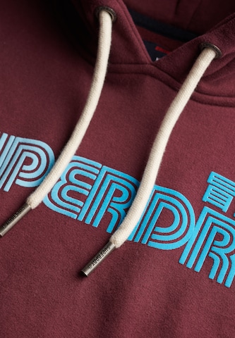 Bluză de molton de la Superdry pe roșu