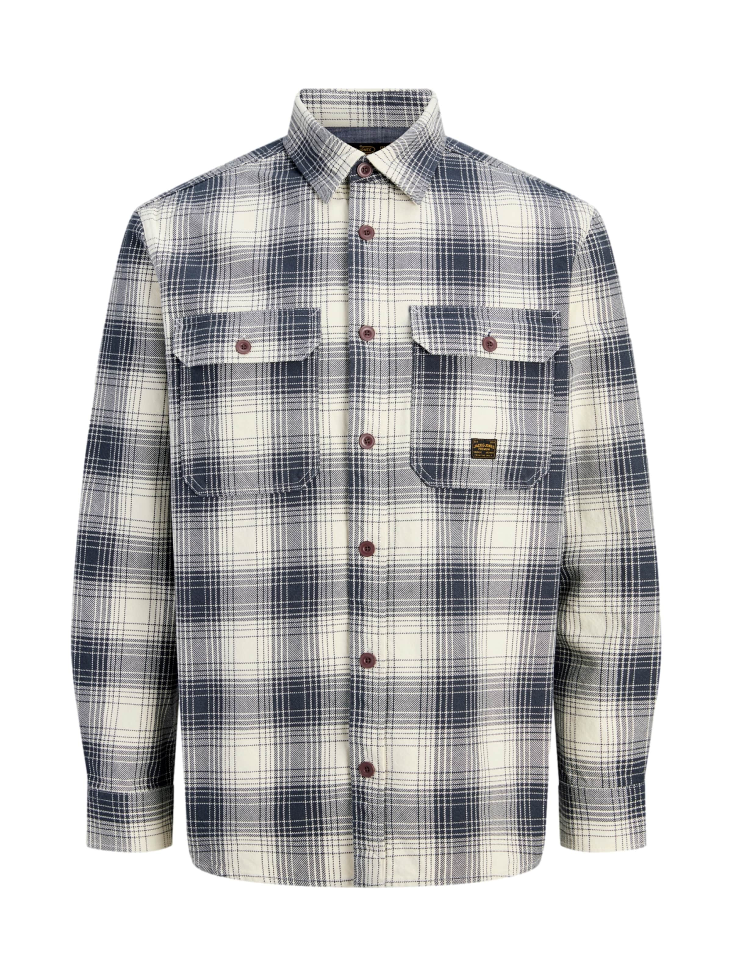 JACK & JONES Regular Fit Hemd 'PRBluivy' in Beige: Vorderseite