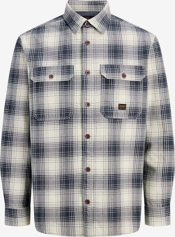 smėlio JACK & JONES Standartinis modelis Marškiniai 'PRBluivy': priekis
