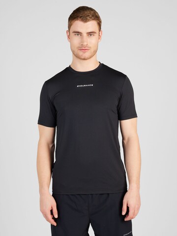 ENDURANCE Funkční tričko 'Webern' – černá: přední strana
