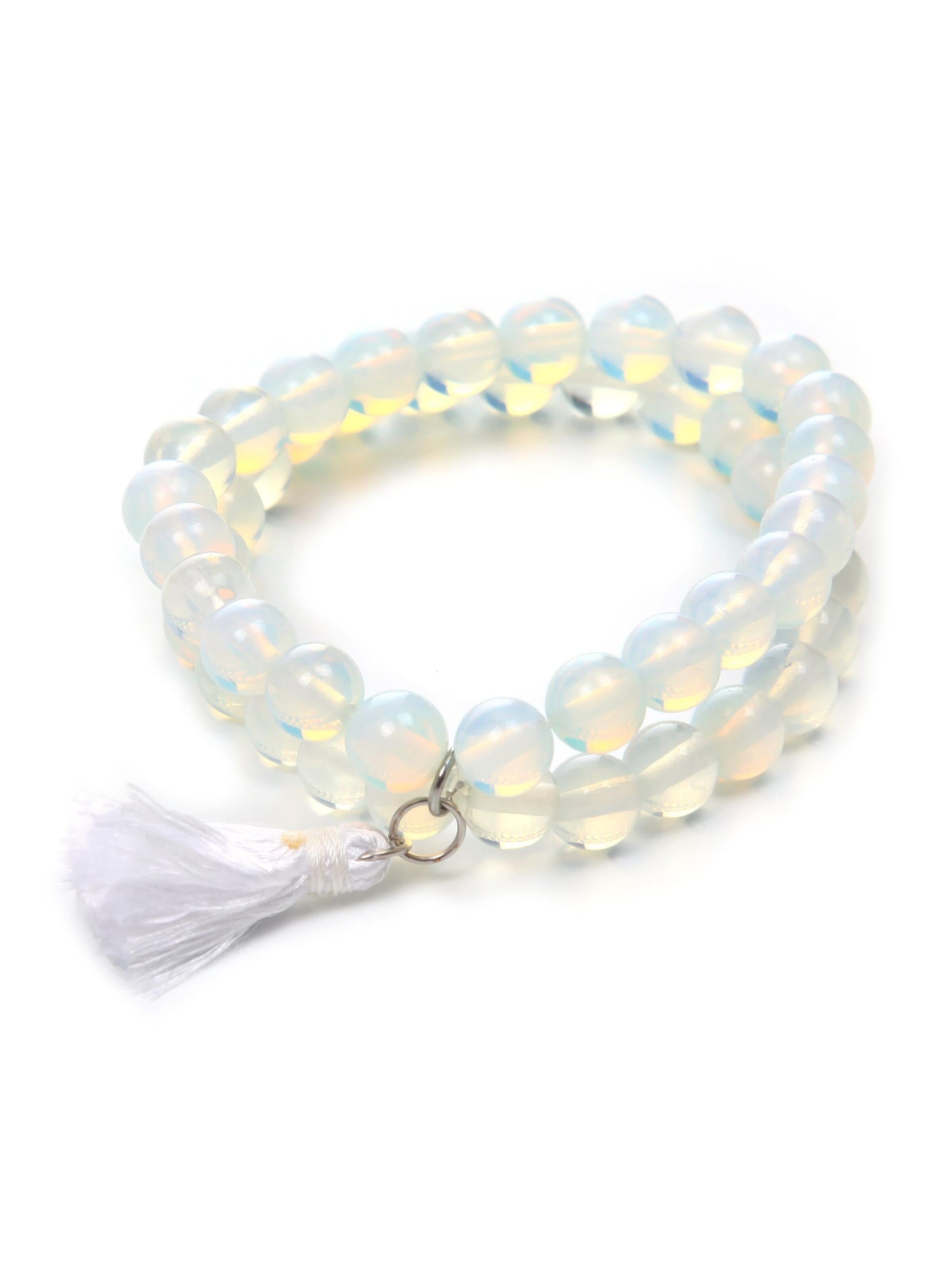 COLLEZIONE ALESSANDRO Bracelet 'Peppa' in White: front