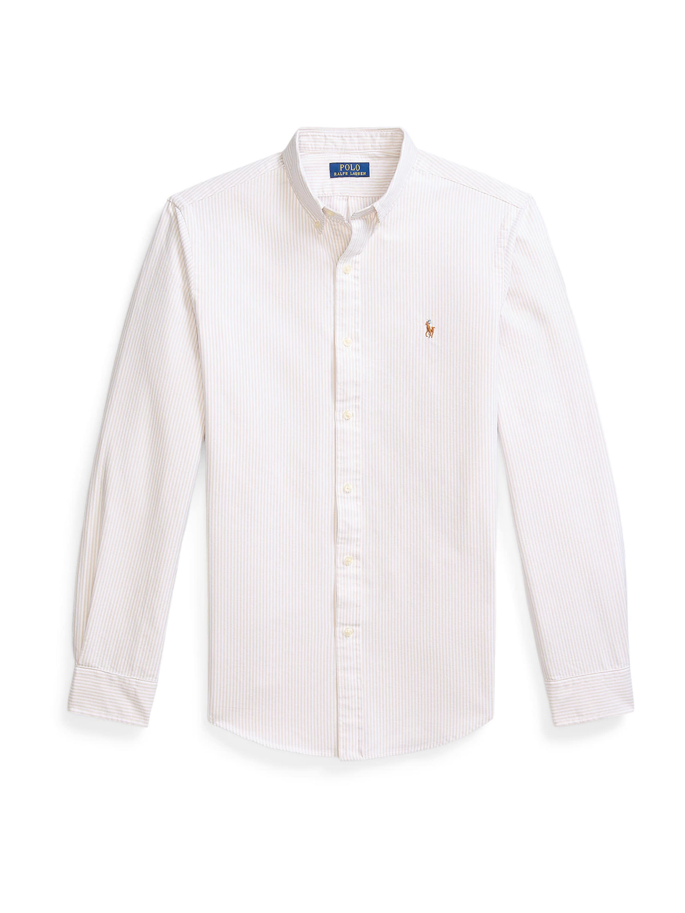 Polo Ralph Lauren Slim fit Srajca | bež barva: sprednja stran