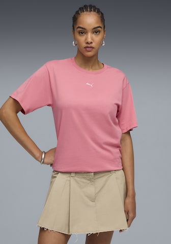 PUMA Shirt 'Essential' in Pink: front