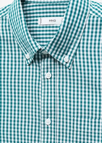 MANGO MAN Regular fit Button Up Shirt 'Vichyh-h' in Green