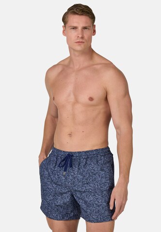Shorts de bain Boggi Milano en bleu : devant