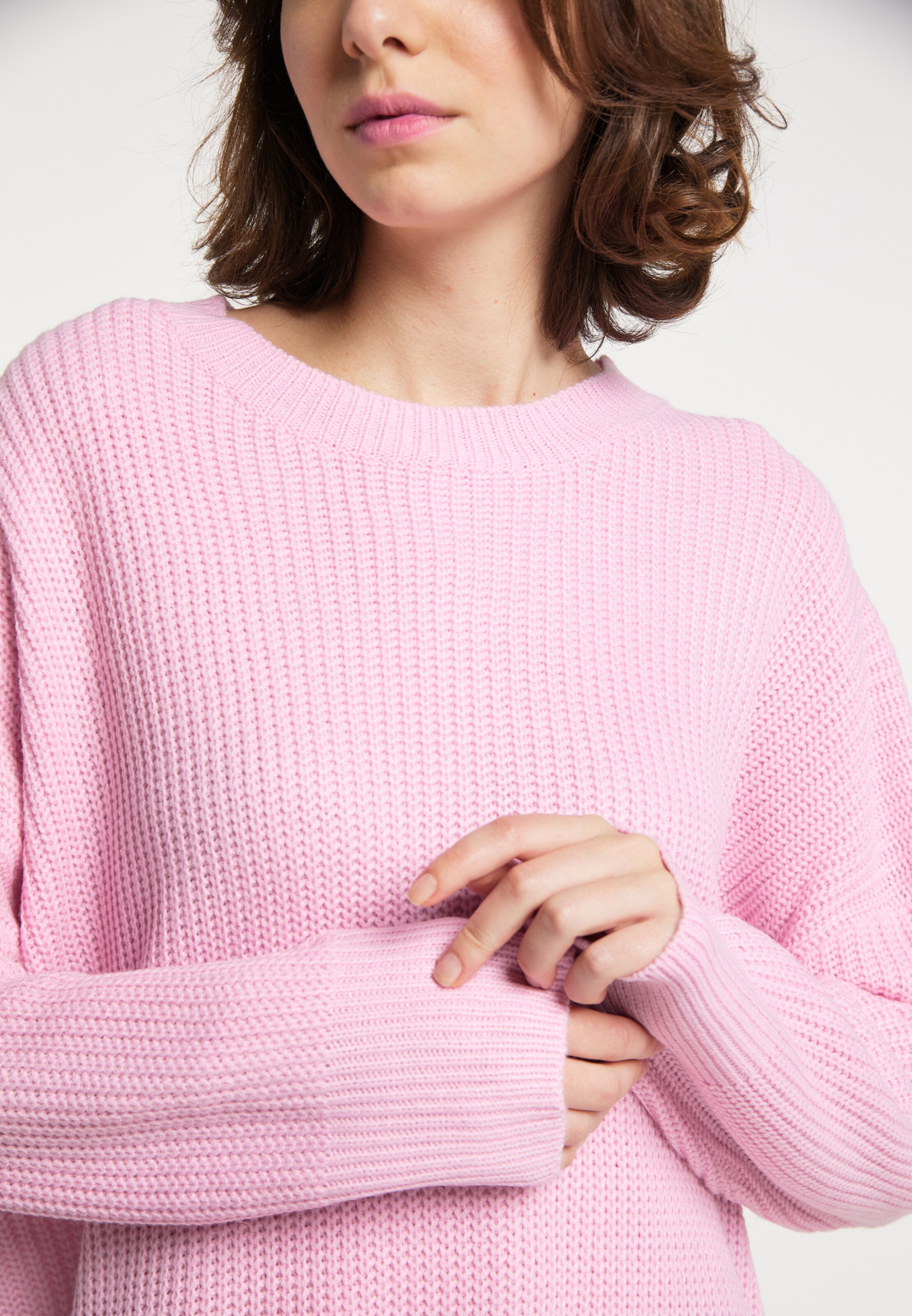 Grandes tailles Pull-over MYMO en Rose Clair 