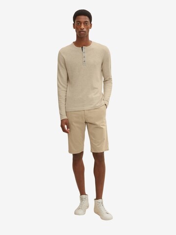 TOM TAILOR Regular Shorts in Beige