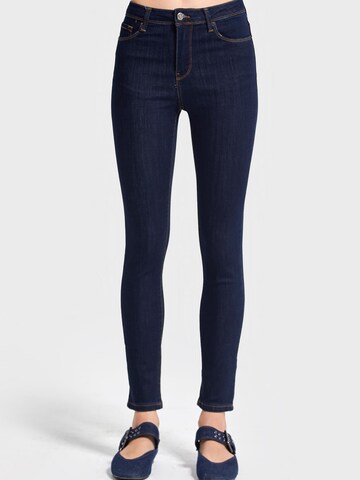IT'S BASIC Skinny Jeans 'Skinny High Rise Jeans - Indigo' in Blauw