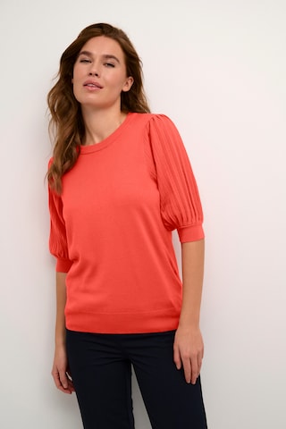 Kaffe - Pullover 'Lone' em vermelho: frente