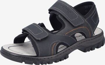 Rieker Beach & Pool Shoes in Black: front