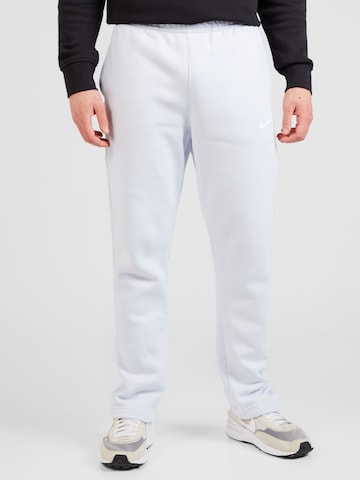 Regular Pantalon 'Club Fleece' Nike Sportswear en blanc : devant