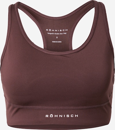 Röhnisch Sports Bra 'FLATTERING' in Dark brown / White, Item view