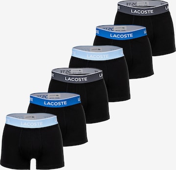 LACOSTE - Calzoncillo boxer en negro: frente