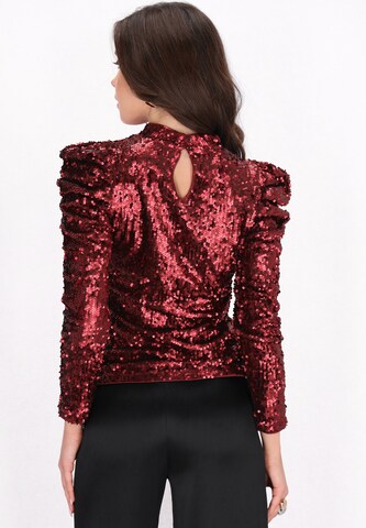 faina Blouse 'Evening' in Red