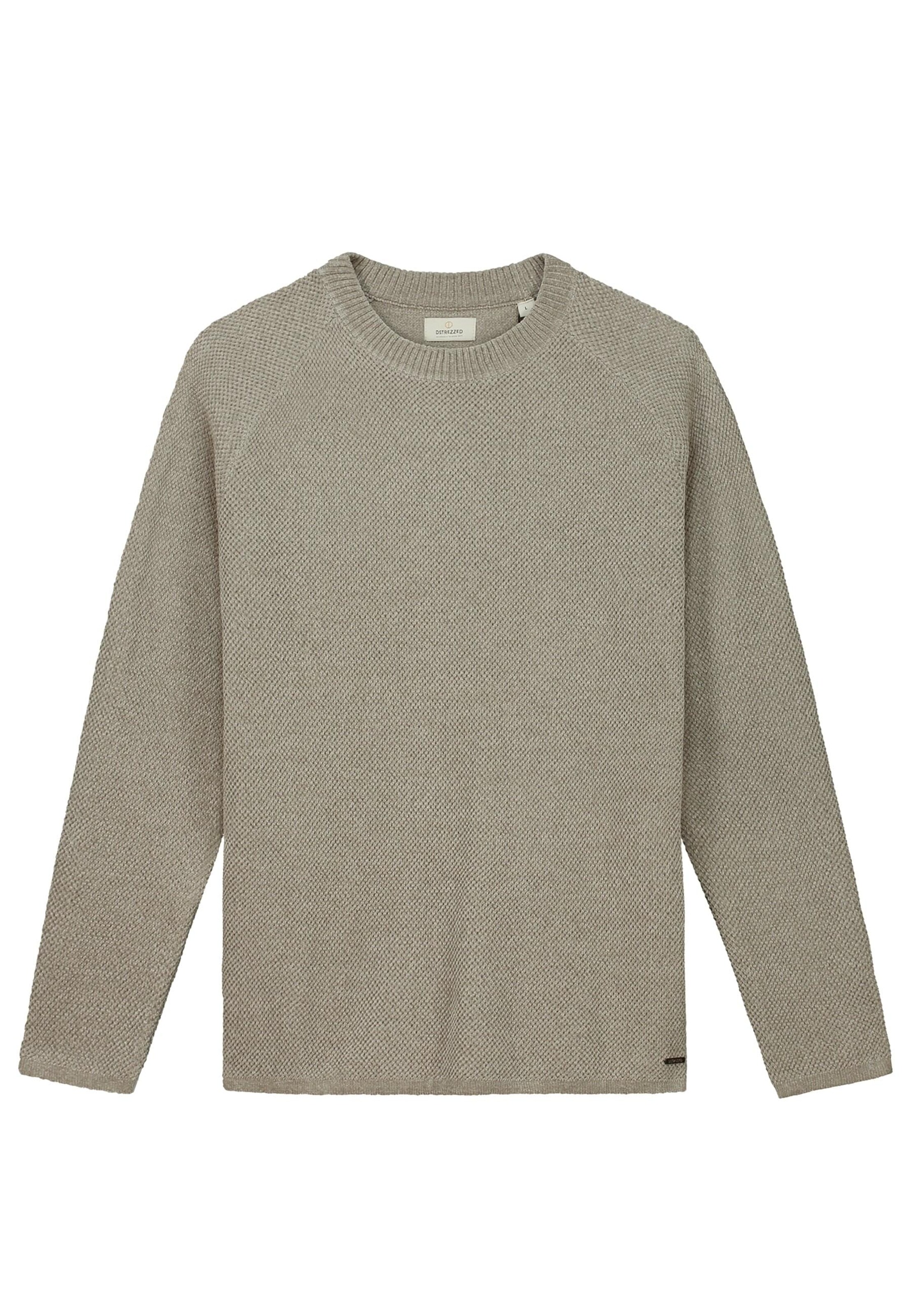 Dstrezzed Pullover 'Chenille' in Grau: Vorderseite
