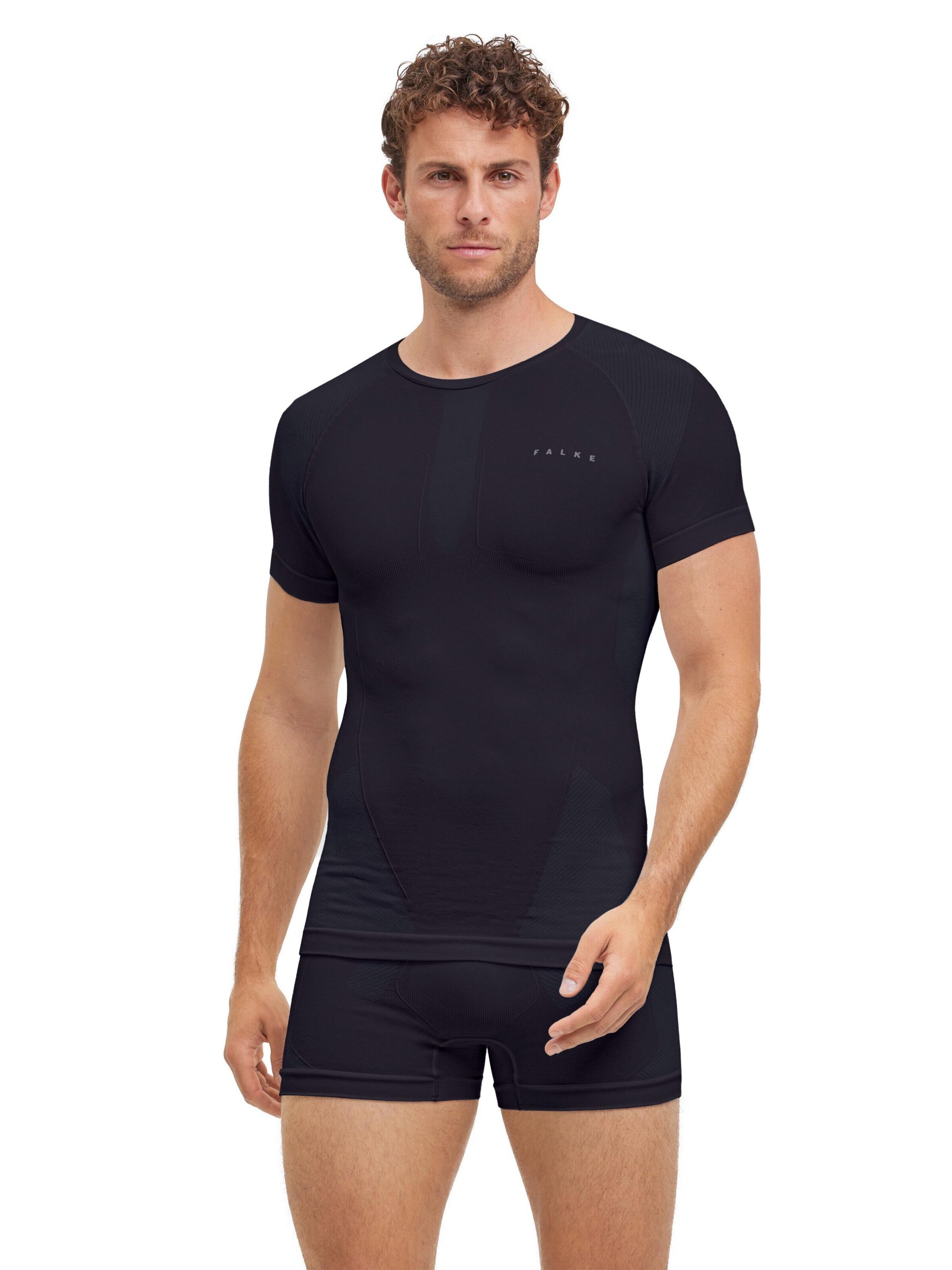 FALKE Base Layer‌‌ in Schwarz: Vorderseite