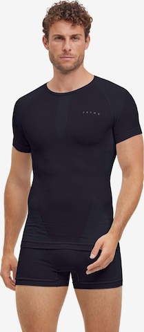 FALKE Base Layer in Schwarz: Vorderseite