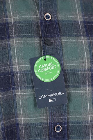 Commander Button Up Shirt in XXL in Green