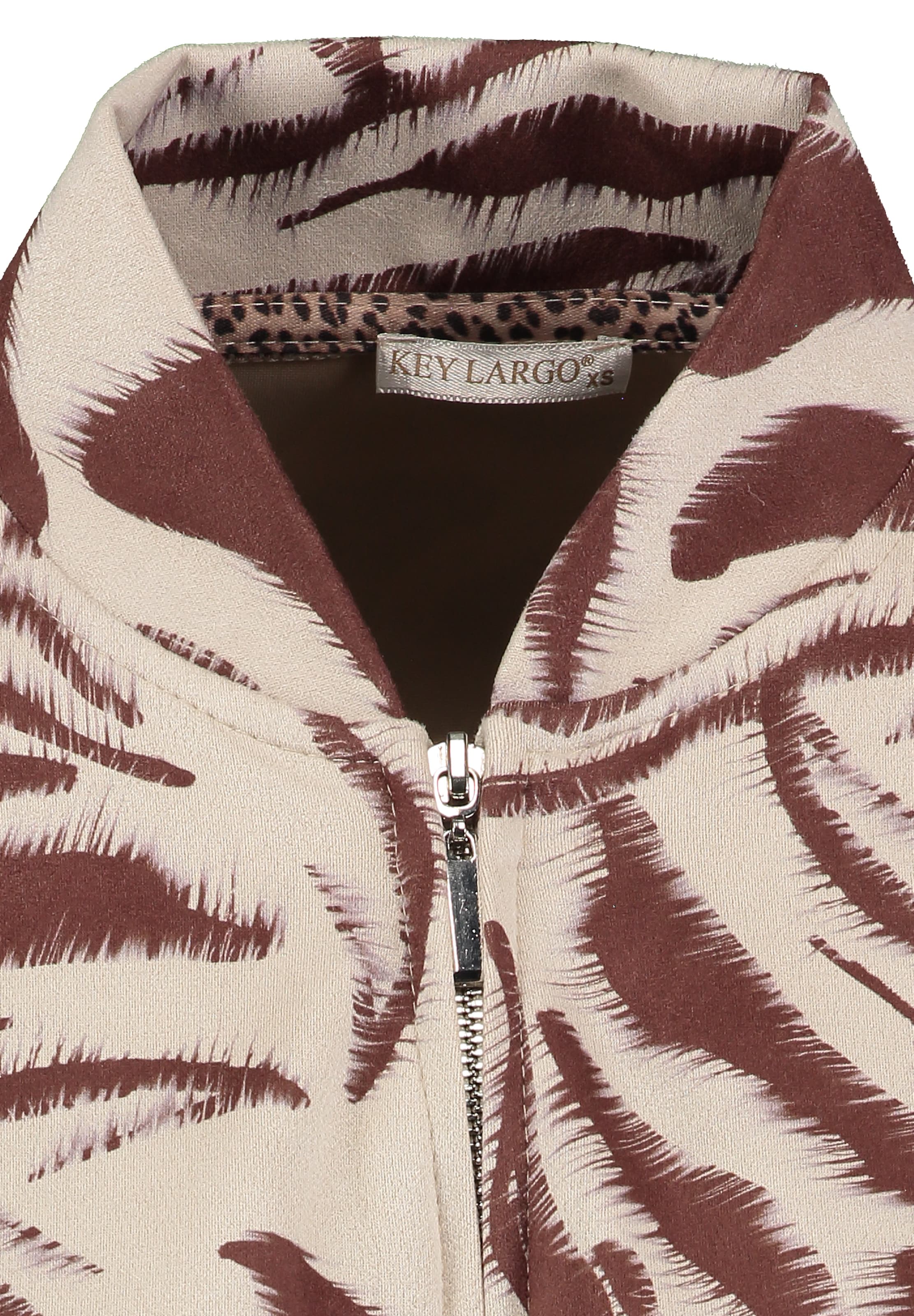 Key Largo Sweatjacka ' Cage' i brun