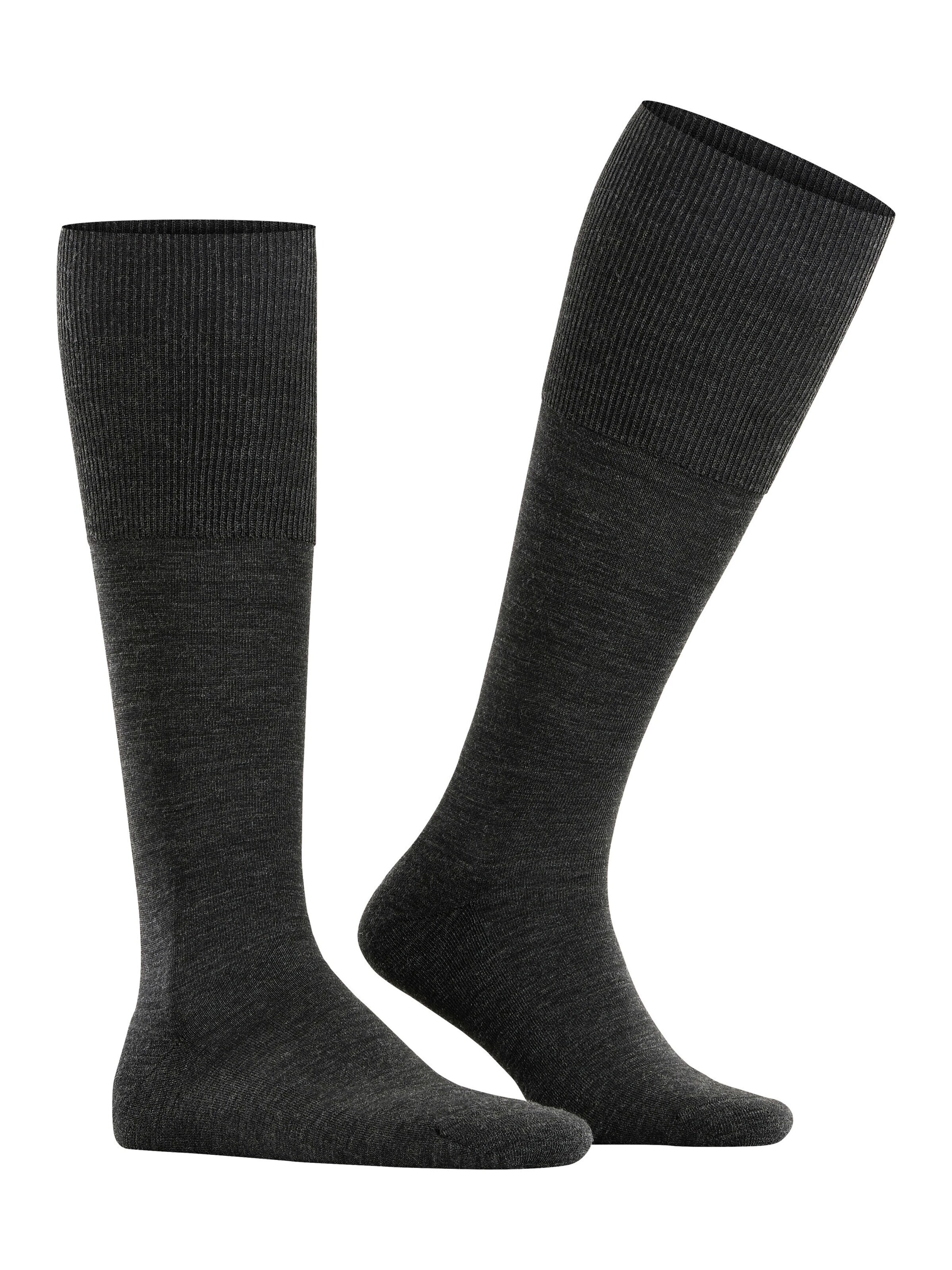 FALKE Knee High Socks 'Airport Plus' in Grey