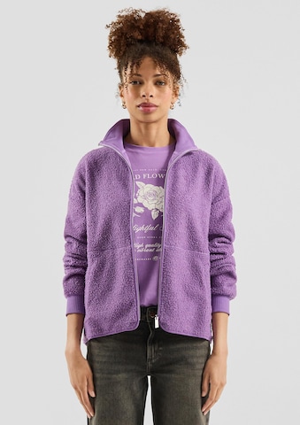 QS Sweatjacke in Lila: Vorderseite