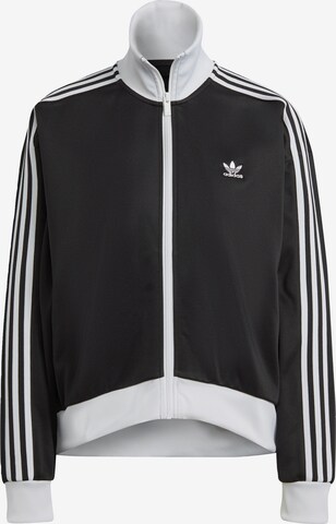 ADIDAS ORIGINALS Zip-Up Hoodie 'Adicolor Classics' in Black: front